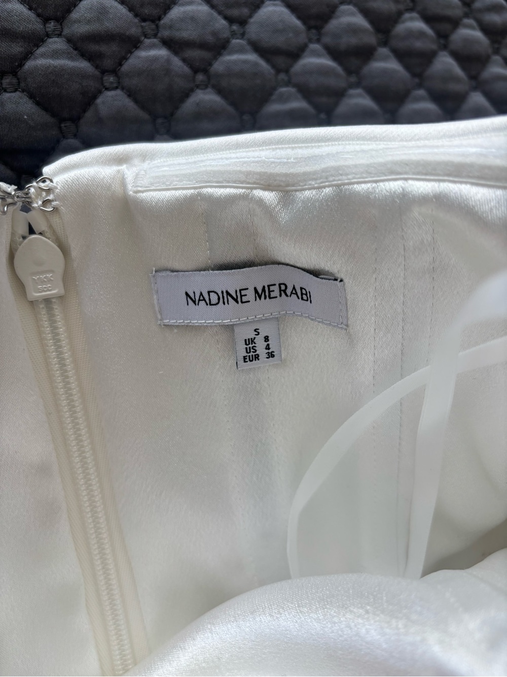 NADINE MERABI Heather Strapless White Mini Dress - Picture 5 of 12